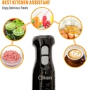 Clikon CK2667 (250 WATTS) Multi-Functional Hand Blender: Powerful Copper Motor, Stainless Steel Blades for Effortless Blending, Chopping and Whisking With |24 Months Warranty|