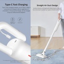 Deerma VC01 Max Lightweight Cordless Stick Handheld Vacuum Cleaner with Mopping Function White