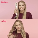 LENA Geniecurl Auto Hair Curling Wand with Ceramic Ionic Barrel and Smart Anti-stuck Sensor, Professional Hair Curler Styling Tool for Long and Short Hair