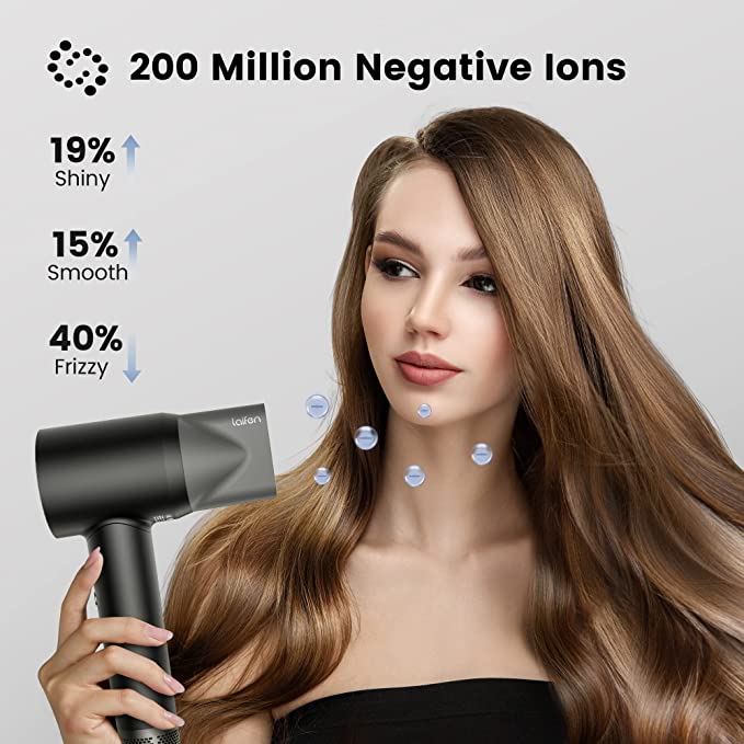 LAIFEN ELECTRICAL HAIR DRYER  | LOW NOISE | LIGHTWEIGHT | FAST DRYING | BLACK COLOR | LF03-BLG-UK |