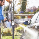 HOTO PORTABLE  MULTIFUNCATIONAL 20V CORDLESS HIGH PRESSURE WASHER | CLEAN YOU CAR / BIKE / PETS / WINDOWS | 4 SPEEDS | QWXCJ001 |
