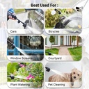 HOTO PORTABLE  MULTIFUNCATIONAL 20V CORDLESS HIGH PRESSURE WASHER | CLEAN YOU CAR / BIKE / PETS / WINDOWS | 4 SPEEDS | QWXCJ001 |