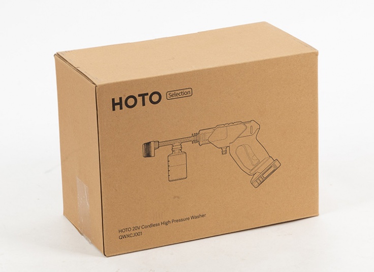 HOTO PORTABLE  MULTIFUNCATIONAL 20V CORDLESS HIGH PRESSURE WASHER | CLEAN YOU CAR / BIKE / PETS / WINDOWS | 4 SPEEDS | QWXCJ001 |