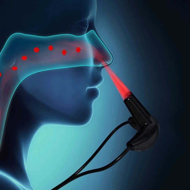ZDEER Portable Laser Therapy Device Nose | treatment of Pharyngitis and Rhinitis | 3 Level Intensity | Smart Time Control | Type-C Recharge | LED Display | Comfortable Power | ZD-BY7N |
