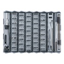 7MD Screw Repair Tool Box | 126 Tool in 1 | Stainless Steel Metal | ABS Shell | Strong Magnetic Switch | Skin-Friendly Paint | Suitable For Repairing All Small Devices Such as Watches, Laptops, Eyeglasses |