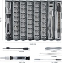 7MD Screw Repair Tool Box | 126 Tool in 1 | Stainless Steel Metal | ABS Shell | Strong Magnetic Switch | Skin-Friendly Paint | Suitable For Repairing All Small Devices Such as Watches, Laptops, Eyeglasses |