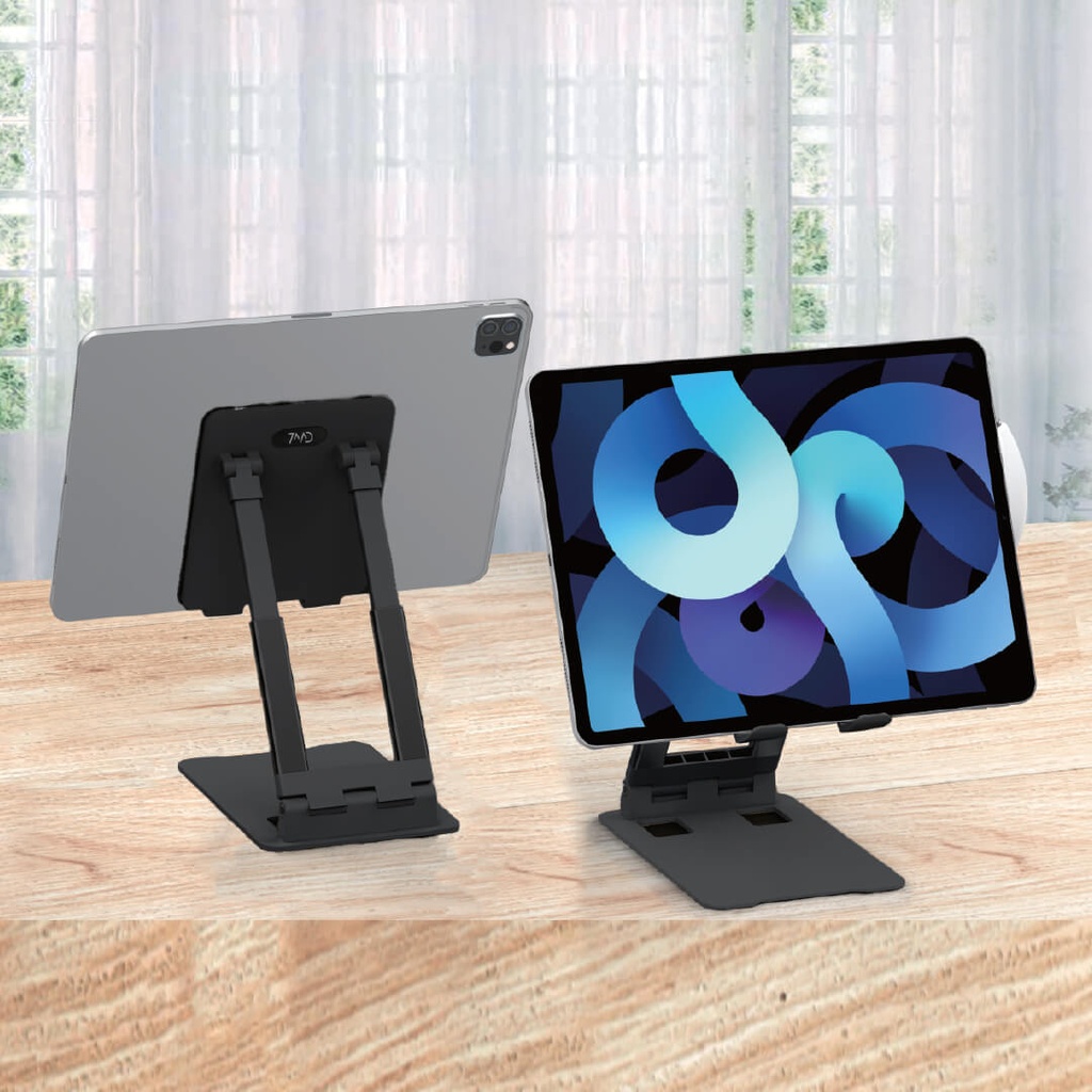 7MD Multi-Functional Desktop Flat Holder | 90 Degrees Rotation | Adjustable Height | Small & Folding Design | Quality Material | Suitable For Phones & Tablets | 2 Years Warranty | 7MD-M08 |