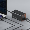 7MD Multi-Port Desktop Charger | Fast Charging | Charge 4 Device at a Time | Wide Compatibility | Space-Saving Design | Gan Technology | Smart Power Allocation | 7MD-37 |