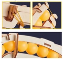 Wooden Ping Pong Gun DIY Assembly Puzzle For Kids | Rubber Band Drive | Enlightenment Puzzle | Non-Toxic Safe Material | 10 Balls Included | Fun & Educational Toy | CH2011 |