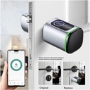7MD Smart Keyless Door Lock | 4 Unlock Methods | FingerPrint + Manual Key + Card + App | Easy To Install | Compatible With Most Doors | Adjustable Length | 12 Months Warranty |