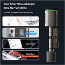 7MD Smart Keyless Door Lock | 4 Unlock Methods | FingerPrint + Manual Key + Card + App | Easy To Install | Compatible With Most Doors | Adjustable Length | 12 Months Warranty |