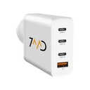 7MD Multi-Port Wall Charger |  3 TYPE-C Ports | 1 USB Port | 100W Fast Charging | Gan Technology | Multiple Protection | Premium Quality | 2 Years Warranty | RDT3229-QP |