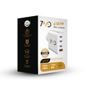 7MD Multi-Port Wall Charger |  3 TYPE-C Ports | 1 USB Port | 100W Fast Charging | Gan Technology | Multiple Protection | Premium Quality | 2 Years Warranty | RDT3229-QP |