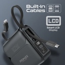 Promate Ultra-compact 20000mAh Fast Charging Power Bank with AC Charger | 27W Apple Power Delivery | 22.5W USB-C Power Delivery | Interchangeable Power Plugs | Universal Compatibility | Multiple Safety | Small & Ultra Compact | Foldable Plug | Built-in Cables | Fast Charging | Premium Quality | 2 Years Warranty | PowerPack-20Pro |