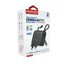 Promate Ultra-compact 20000mAh Fast Charging Power Bank with AC Charger | 27W Apple Power Delivery | 22.5W USB-C Power Delivery | Interchangeable Power Plugs | Universal Compatibility | Multiple Safety | Small & Ultra Compact | Foldable Plug | Built-in Cables | Fast Charging | Premium Quality | 2 Years Warranty | PowerPack-20Pro |