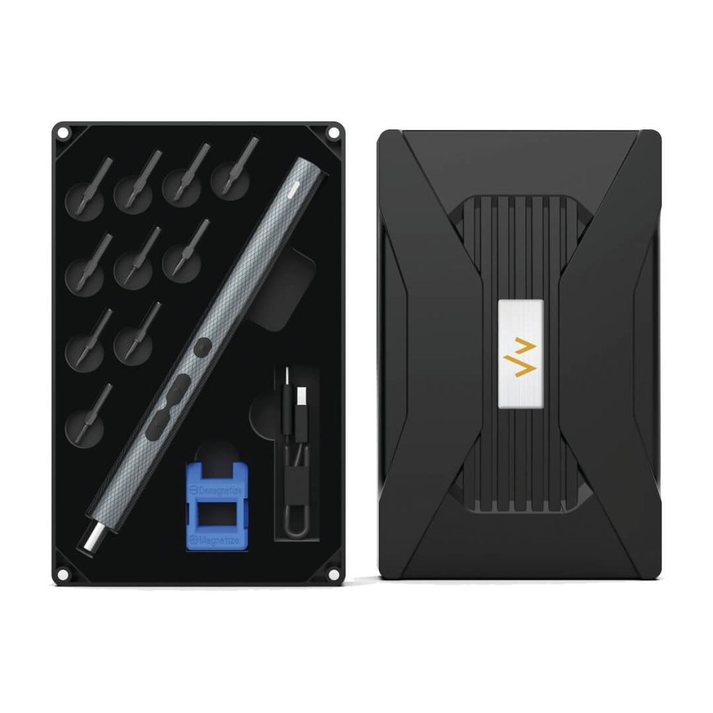 7MD Precision Electric 36 in 1 Screwdriver Set | USB-C Rechargeable Battery | Adjustable Torque | Dual Speed Modes | Stable Opening & Closing | Strong Magnetic Hold | Easy to Use | Portable & Cordless Design | LED Lighting | Premium Steel | 12 Months Warranty | KS-882040 |