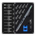 7MD Precision Electric 36 in 1 Screwdriver Set | USB-C Rechargeable Battery | Adjustable Torque | Dual Speed Modes | Stable Opening & Closing | Strong Magnetic Hold | Easy to Use | Portable & Cordless Design | LED Lighting | Premium Steel | 12 Months Warranty | KS-882040 |