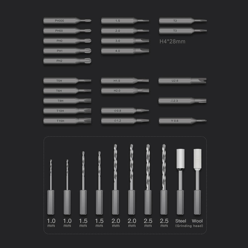 7MD Precision Electric 36 in 1 Screwdriver Set | USB-C Rechargeable Battery | Adjustable Torque | Dual Speed Modes | Stable Opening & Closing | Strong Magnetic Hold | Easy to Use | Portable & Cordless Design | LED Lighting | Premium Steel | 12 Months Warranty | KS-882040 |