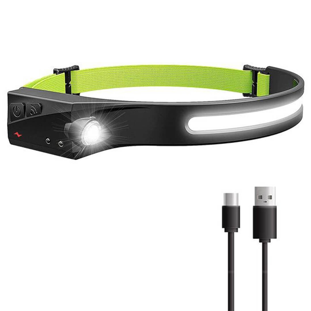 7MD Headlight For Outdoor Use | 5 Light Modes | 3 Brightness Levels | Waterproof | 230° wide angle lighting | Comfortable To Wear | Rechargeable & Long-lasting Battery | Multiple Protection | 12 Months Warranty |
