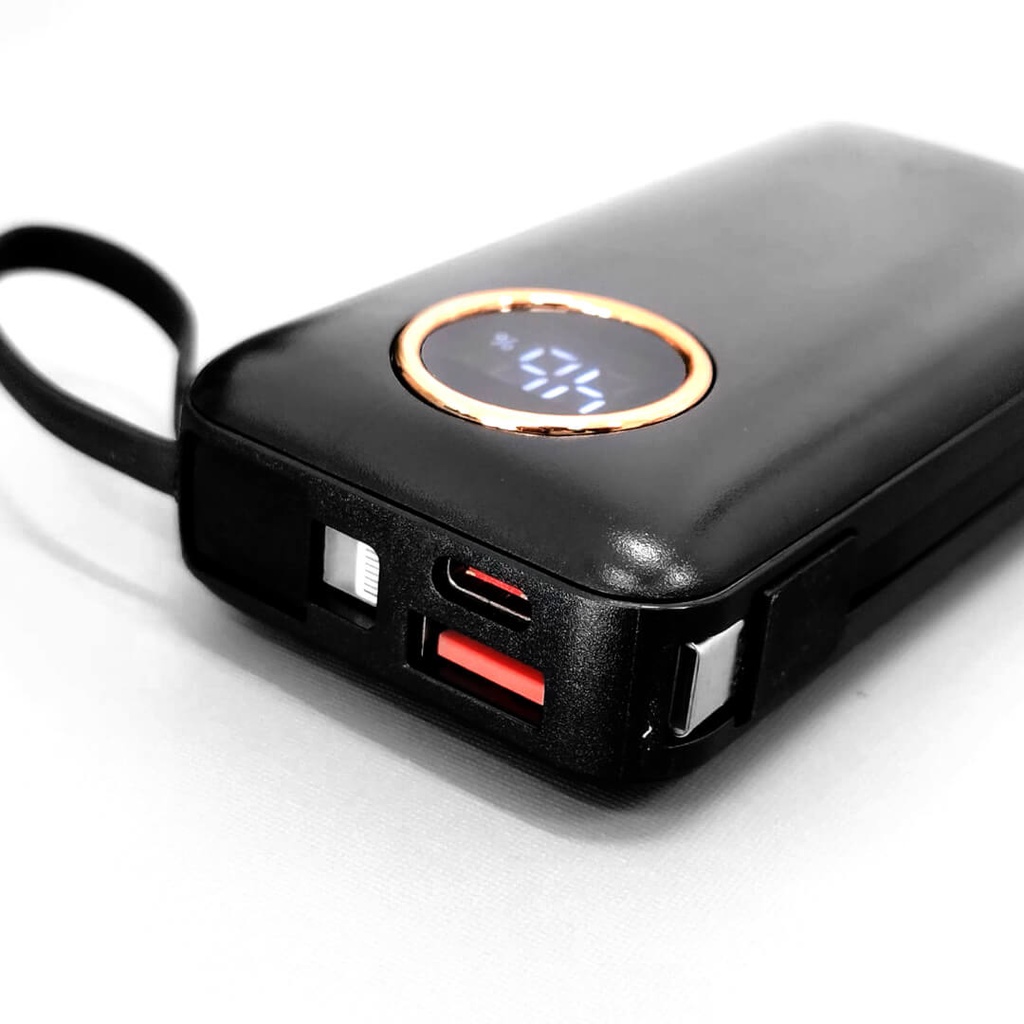 7MD Combo Box for Travelling Includes | 10000 mAh Power Bank | Travel Charger Adapter | Dual Port Super- Car Charger | C-C Cable + Lightning Cable + USB-C Cable | Bag Included | 12 Months Warranty | 7MD-TR |