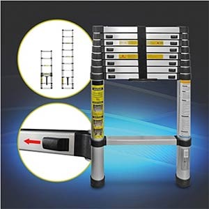 Telescopic A-shaped Ladder | Indoor & Outdoor Use | Anti-Scratch Material | Safe & Reliable | Foldable Design | Adjustable Height | Easy To Move | High Quality Material | MDL-350Z-LW
