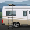 Telescopic A-shaped Ladder | Indoor & Outdoor Use | Anti-Scratch Material | Safe & Reliable | Foldable Design | Adjustable Height | Easy To Move | High Quality Material | MDL-350Z-LW