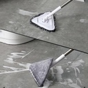 Multifunction Triangle Dust Mop Household Window Wiper | Adjustable Length | Wet & Dry Use | Non-Slip Handle | 360 Degree Rotation | Comfortable & Effective Cleaning |