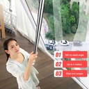 Multifunction Triangle Dust Mop Household Window Wiper | Adjustable Length | Wet & Dry Use | Non-Slip Handle | 360 Degree Rotation | Comfortable & Effective Cleaning |