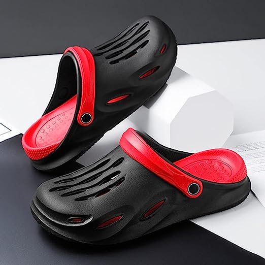 Unisex Breathable Clogs Shoes For Indoor & Outdoor use | Adjustable Strap Design | Non-Slip Sandals | High Quality Rubber | Super-Comfortable To Wear | Fancy & Durable |