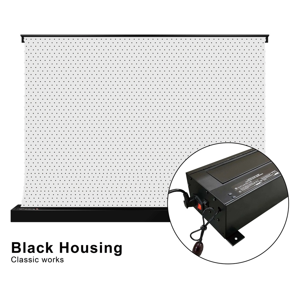 Projector Screen 100” Inch Display, Electric Auto Rising Floor Screen,160 Degree View,4K / 8K Visual Feast,3D Sound, Space-Saving Design,Easy To Assemble, Premium Quality