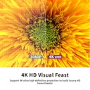 Projector Screen 100” Inch Display, Electric Auto Rising Floor Screen,160 Degree View,4K / 8K Visual Feast,3D Sound, Space-Saving Design,Easy To Assemble, Premium Quality