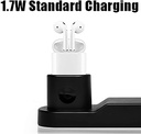 Blaulock 4 in 1 Charging Station W3, Wireless Charger for iPhone8/x/Xs/Xs Max, Samsung Galaxy S9//S8/S7,Charger for AirPods/iWatch Series 2/3/Nike+/Edition(Not 4&1)(Black)