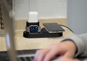 Blaulock 4 in 1 Charging Station W3, Wireless Charger for iPhone8/x/Xs/Xs Max, Samsung Galaxy S9//S8/S7,Charger for AirPods/iWatch Series 2/3/Nike+/Edition(Not 4&1)(Black)