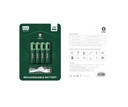 Green Lion Rechargeable AAA Alkaline Battery | LED Charging Indicator | Charging Cable Included | GNRGBAAA | 500 mWh 1.6V