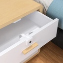 Yeelock Smart Keyless Fingerprint Lock For Drawer & Cabinet | 0.5s Fast Unlock | Supports 16 Fingerprints | High Recognition Rate | ZNGS06YSB |