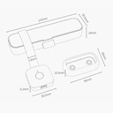 Yeelock Smart Keyless Fingerprint Lock For Drawer & Cabinet | 0.5s Fast Unlock | Supports 16 Fingerprints | High Recognition Rate | ZNGS06YSB |