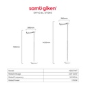 Samu Giken Standing Hair Dryer | Adjustable Height | Multiple Levels | Remote Control | Negative Ion Technology | HDS17WT |