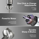 Zolele 4 in 1 Multi-Functional Hand Blender Kitchen Appliance for Blending, Chopping, Whisking, and Pureeing | Powerful Motor | Stainless Steel | Multiple Speed Levels | HB1200 | 1200W