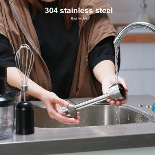 Zolele 4 in 1 Multi-Functional Hand Blender Kitchen Appliance for Blending, Chopping, Whisking, and Pureeing | Powerful Motor | Stainless Steel | Multiple Speed Levels | HB1200 | 1200W