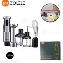 Zolele 4 in 1 Multi-Functional Hand Blender Kitchen Appliance for Blending, Chopping, Whisking, and Pureeing | Powerful Motor | Stainless Steel | Multiple Speed Levels | HB1200 | 1200W