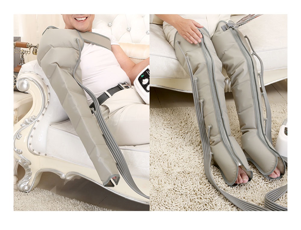 7MD Air Wave Leg Massage Device | Portable & Compact Design | Extremely Comfortable | Adjustable Pressure Level | Safe & Reliable | 2 Legs + 1 Arm |