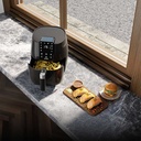 Porodo Advanced Air Fryer | Multi-Functional Fry, Bake, Grill and Roast | Automatic Shut Off | Touch Display | Air Flow Technology | 12 Months Warranty | PD-LSARFR-BK |