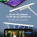 Promate High Precision Active Capacitive Wireless Stylus Kit | High Sensitivity | Lag-Free | Auto Sleep | Smooth Responsiveness | Tilt Recognition | Extra Nib Included | Palm Rejection | 11 Hours Working Time | Quil-2 |