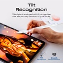 Promate High Precision Active Capacitive Wireless Stylus Kit | High Sensitivity | Lag-Free | Auto Sleep | Smooth Responsiveness | Tilt Recognition | Extra Nib Included | Palm Rejection | 11 Hours Working Time | Quil-2 |