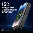 Promate 5-in-1 Foldable MagSafe Compatible Wireless Charging Power Bank | Fast Charging | Case Compatible | FOD Protection | Integrated Magnetic Charger | Universal Compatbility | 2 Years Warranty | PowerPack-Fold |