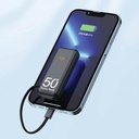 7MD Mini Power Bank Type-C| 5000 mAh Capacity | Built-in Type-C Cable | Fast Charging | Small & Light Weight | Safe & Reliable | , Winter Collection