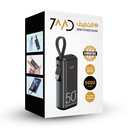 7MD Mini Power Bank Type-C| 5000 mAh Capacity | Built-in Type-C Cable | Fast Charging | Small & Light Weight | Safe & Reliable | , Winter Collection