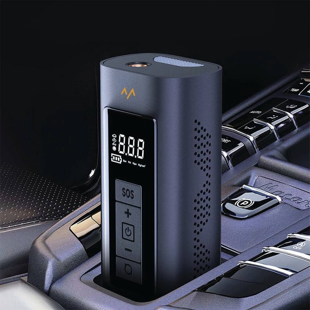 7MD Smart Air Pump System | Quick Inflation | Compact & Portable | Long Battery Life | Multiple Nozzles | LCD Display | LED Flashlight | 12 Months Warranty |