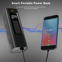 7MD Smart Air Pump System | Quick Inflation | Compact & Portable | Long Battery Life | Multiple Nozzles | LCD Display | LED Flashlight | 12 Months Warranty |