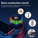 Colorful Rhythm Bone-Conduction Bluetooth Speaker | Colorful LED Lights | BT 5.0 | Long Lasting Battery | Quality Sound | Type-C Recharging | F8 |